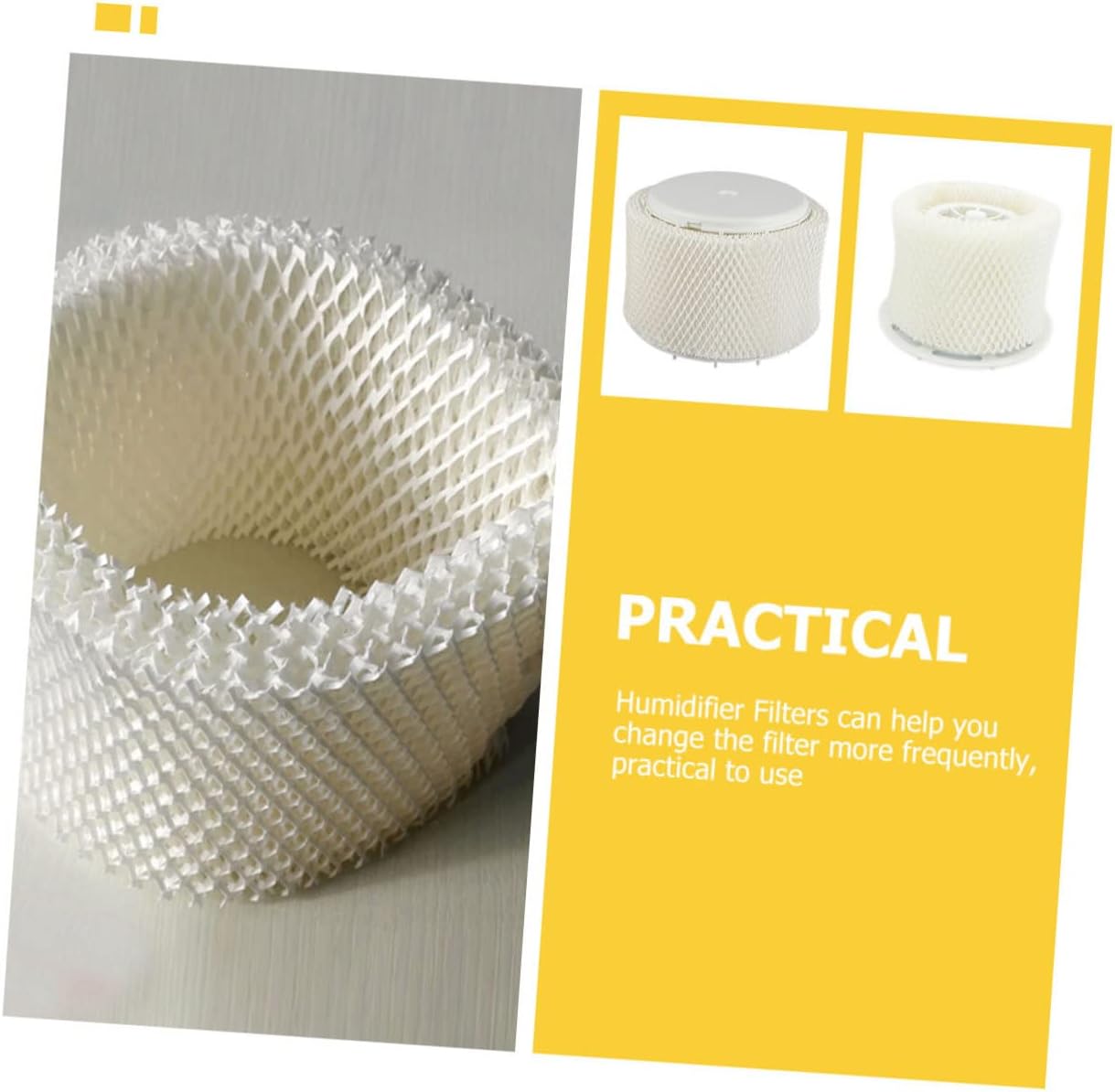 ERINGOGO 6pcs Pulp Humidifier Filters Compatible with Easy to Install Air Quality Improvement Accessories for Home Office