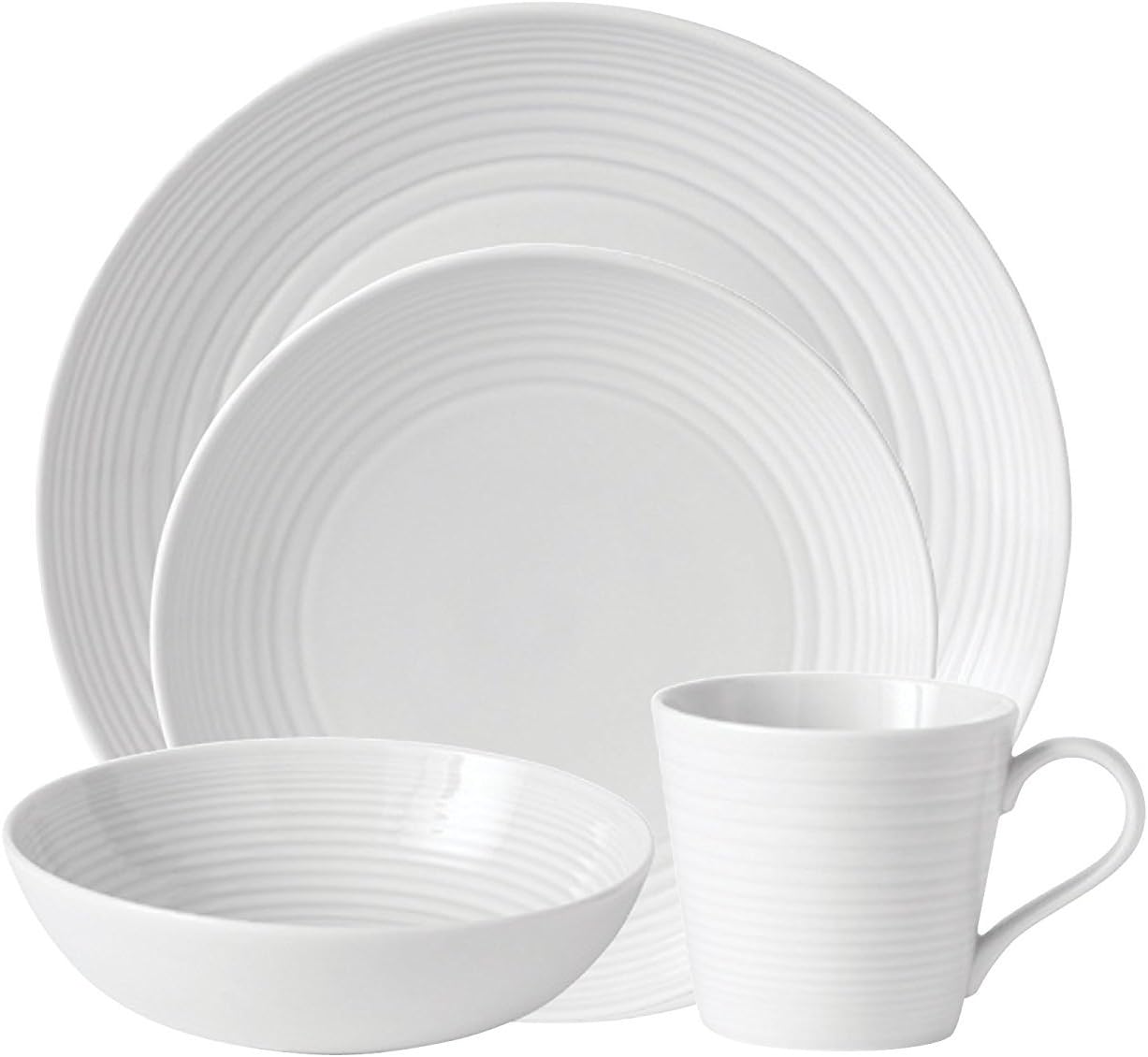 Royal DoultonGordon Ramsay Maze Place Setting, (Service for 1), White, 4 Piece