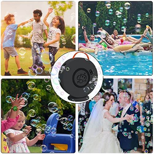 Bubble Machine Automatic Bubble Blower For Kids Toddlers Rechargeable Battery Portable Bubble Maker Electric Bubble Machine Auto Rotating 90°/360° Outdoor Toy For Birthday Party Wedding #TOP5