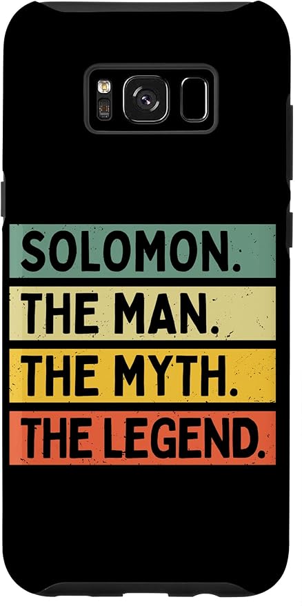 Amazon Co Jp Galaxy S8 ソロモン The Man The Myth The Legend 面白い名言 スマホケース Electronics