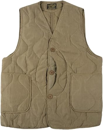 American Vintage, Outdoor Lining Vest, Men, Thickened, Amekaji, Workwear Style, Casual Wear