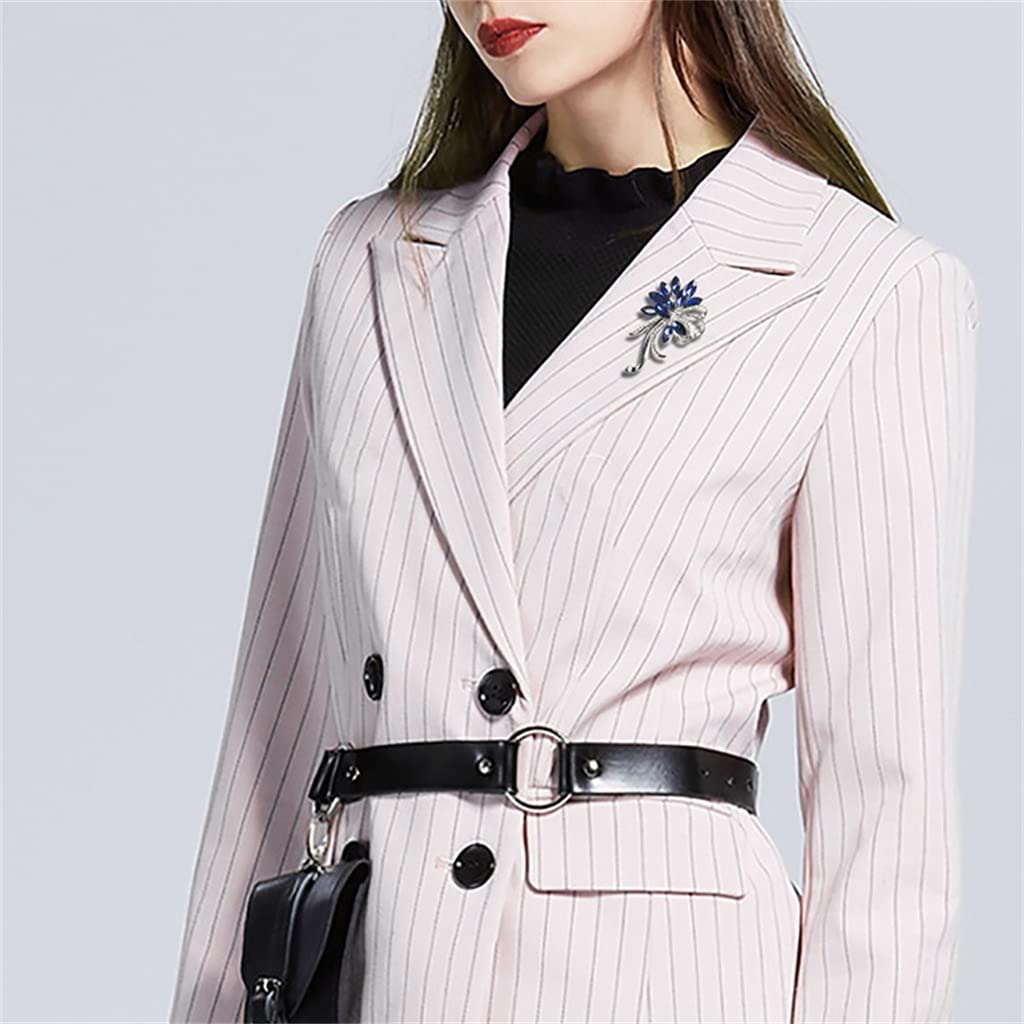 Ciemnoniebieska broszka z kwiatem Damska randka Płaszcz Sukienka Szalik Akcesoria dekoracyjne Akcesoria odzieżowe do prezentów