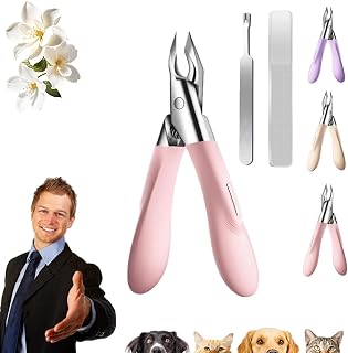 Welnax Nailpro Guard, Ultra-Thin Sharp Stainless Steel Blades, Ergonomic Non-Slip Handle, Seamless Precision Cutter, Suitable for Ingrown Nails, Thick Nails, Hard Nails (Star Mist Pink)