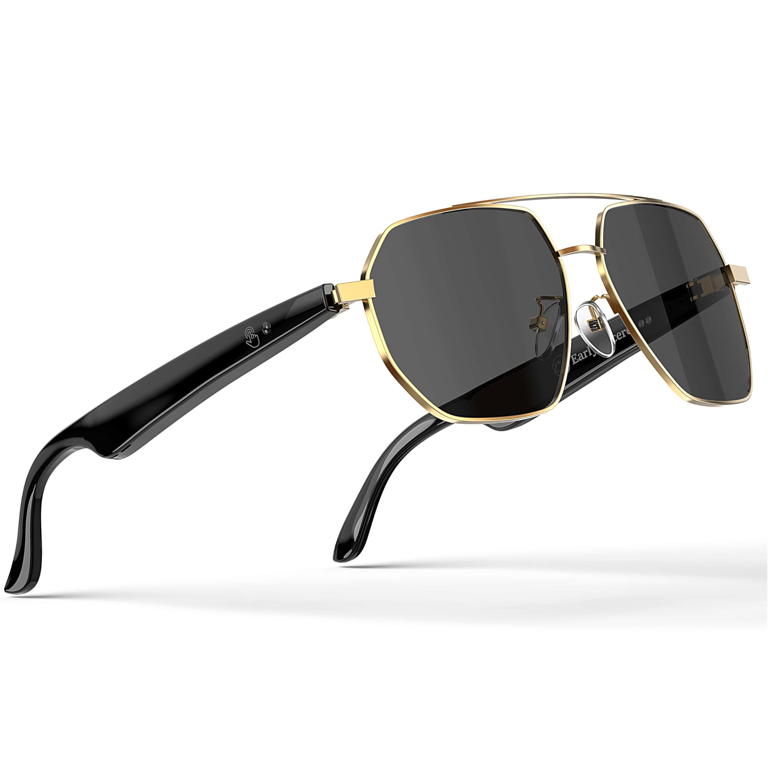 AI Smart Glasses with Chat GPT AI Translation Glasses with 164 Language Classic Aviator Sunglasses with Voice Assistant
