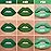 evpct 3Pcs Green Matte Shimmer Lip Liner & Liquid Lipsticks Stain Makeup Set for Women, Green Lip Liner Stain Long Lasting Waterproof Smudge Proof, Cruelty Free Lip Sticks Makeup 24 hours originales
