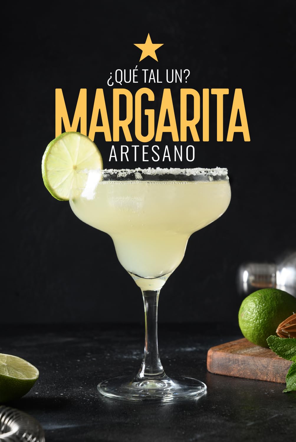 MiLove Margarita – Cóctel Premium, artesano y natural, elaborado con tequila Agave azul (México), limón mediterráneo, licor triple seco y jarabe simple – 75 cl.