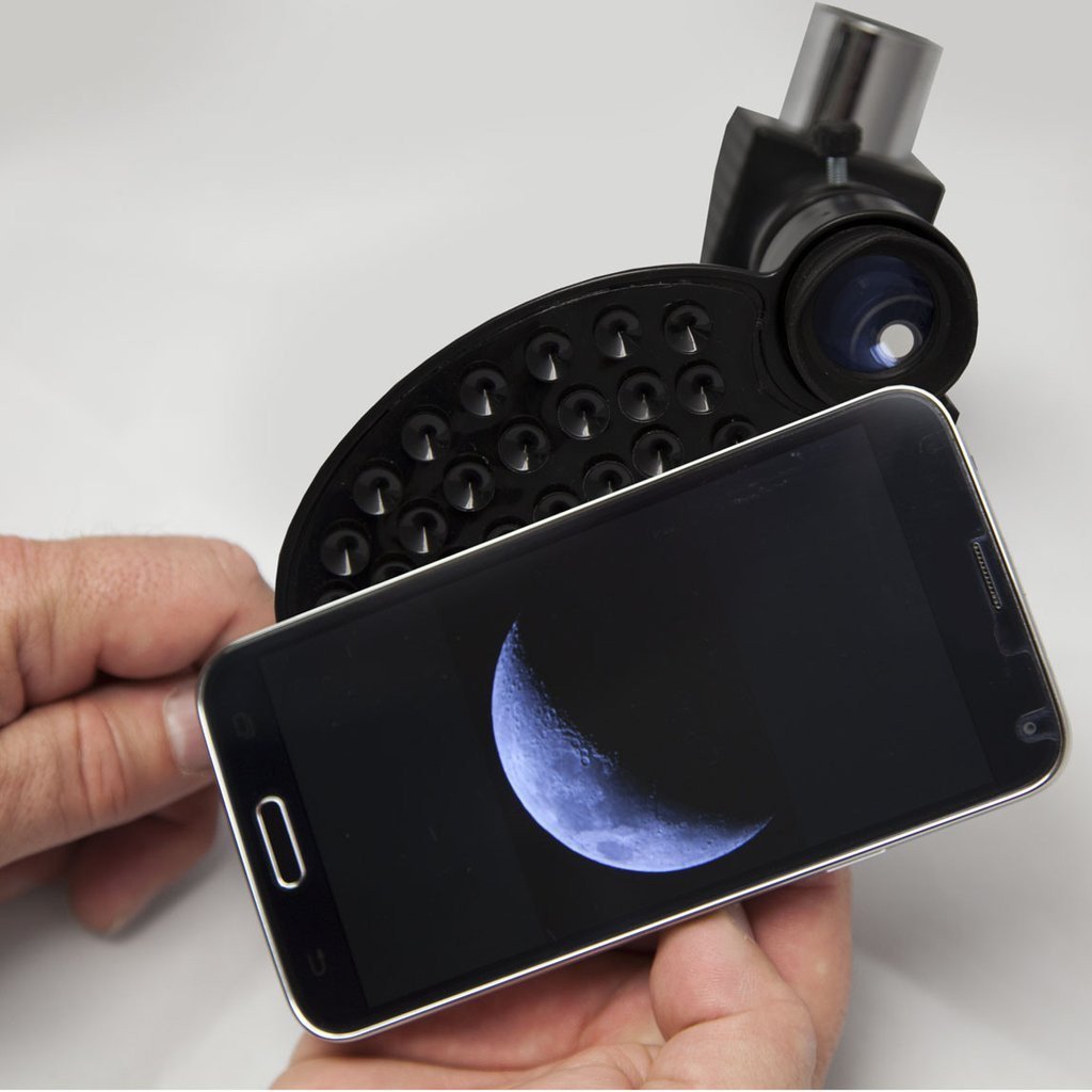 National Geographic Telescopio rifrattore in fibra di carbonio nero CF700SM con adattatore per telefono