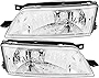 For Nissan Maxima Headlights Lamps Set 1997 1998 1999 Halogen Driver and Passenger Side