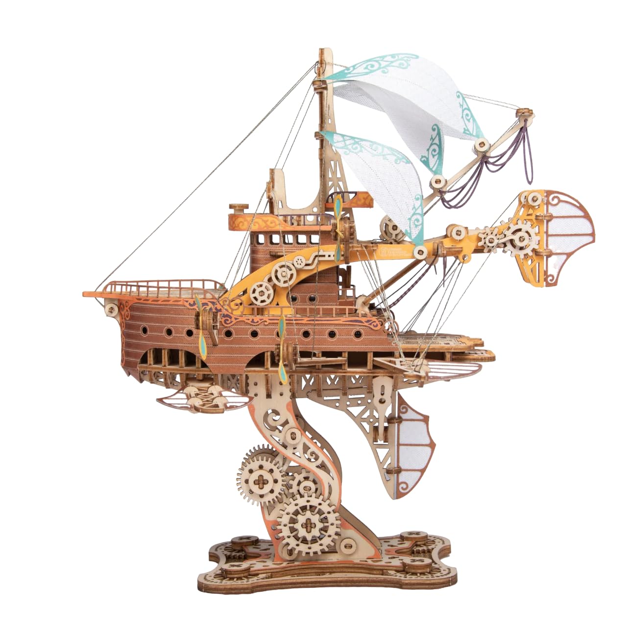 In 80 Tagen per Schiff um die Welt, 3D-Puzzles für Erwachsene und Kinder zum Bauen, Howcat, Holz, 421 Teile