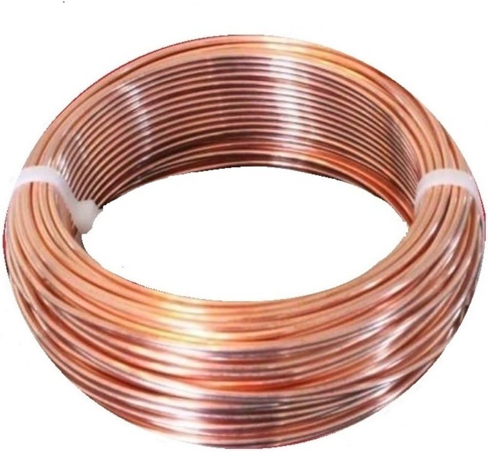 10 AWG Bare Copper Wire 75 Ft Coil Single Solid Copper Wire 99.9% Pure
