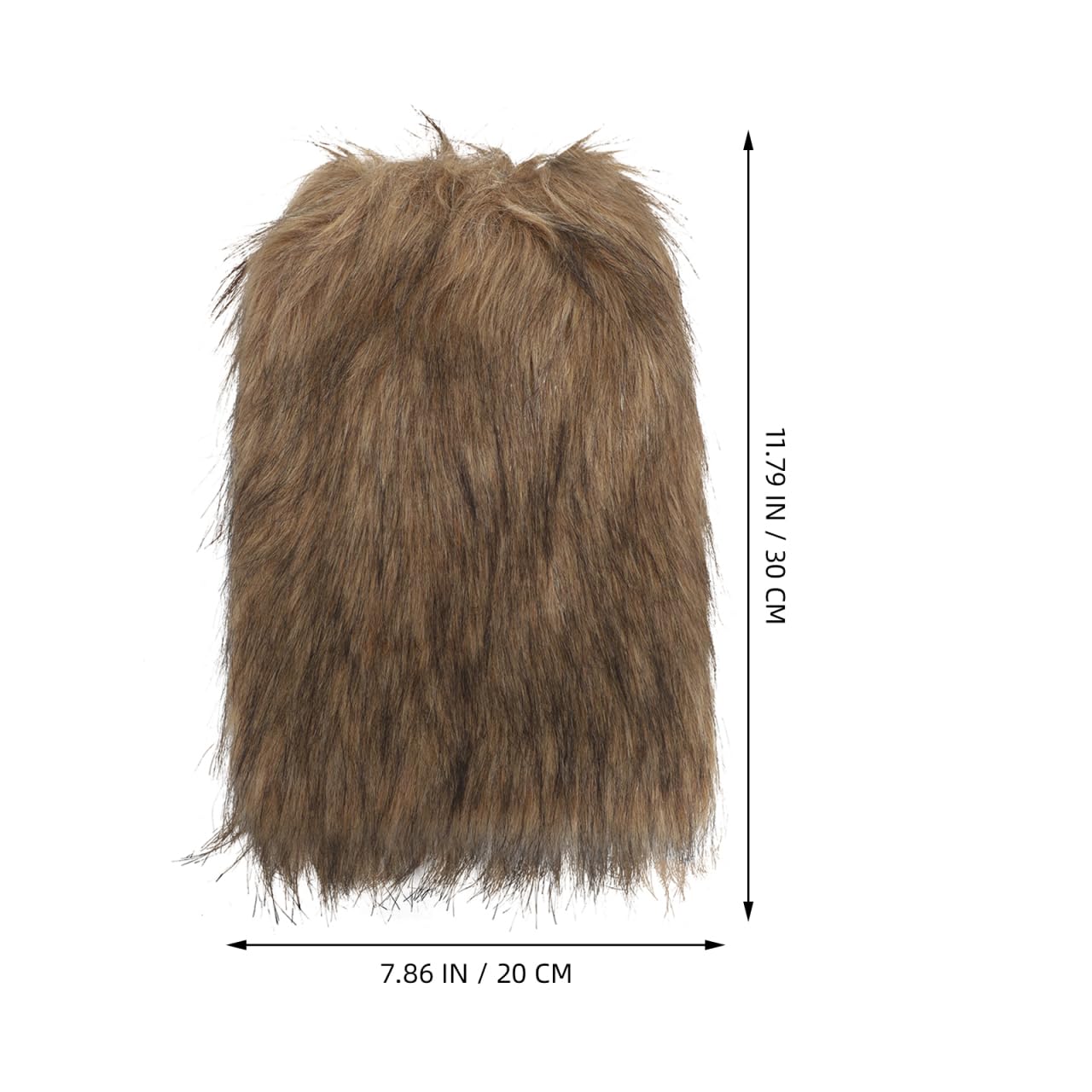 Gatuida Fur Leg Warmers: Fluffy Boot Covers Viking Cosplay Faux Fur Furry Leg Warmers Brown Boot Sleeves Raves Cuff Cover Night Out Carnival Role-Playing Costume - Image 4