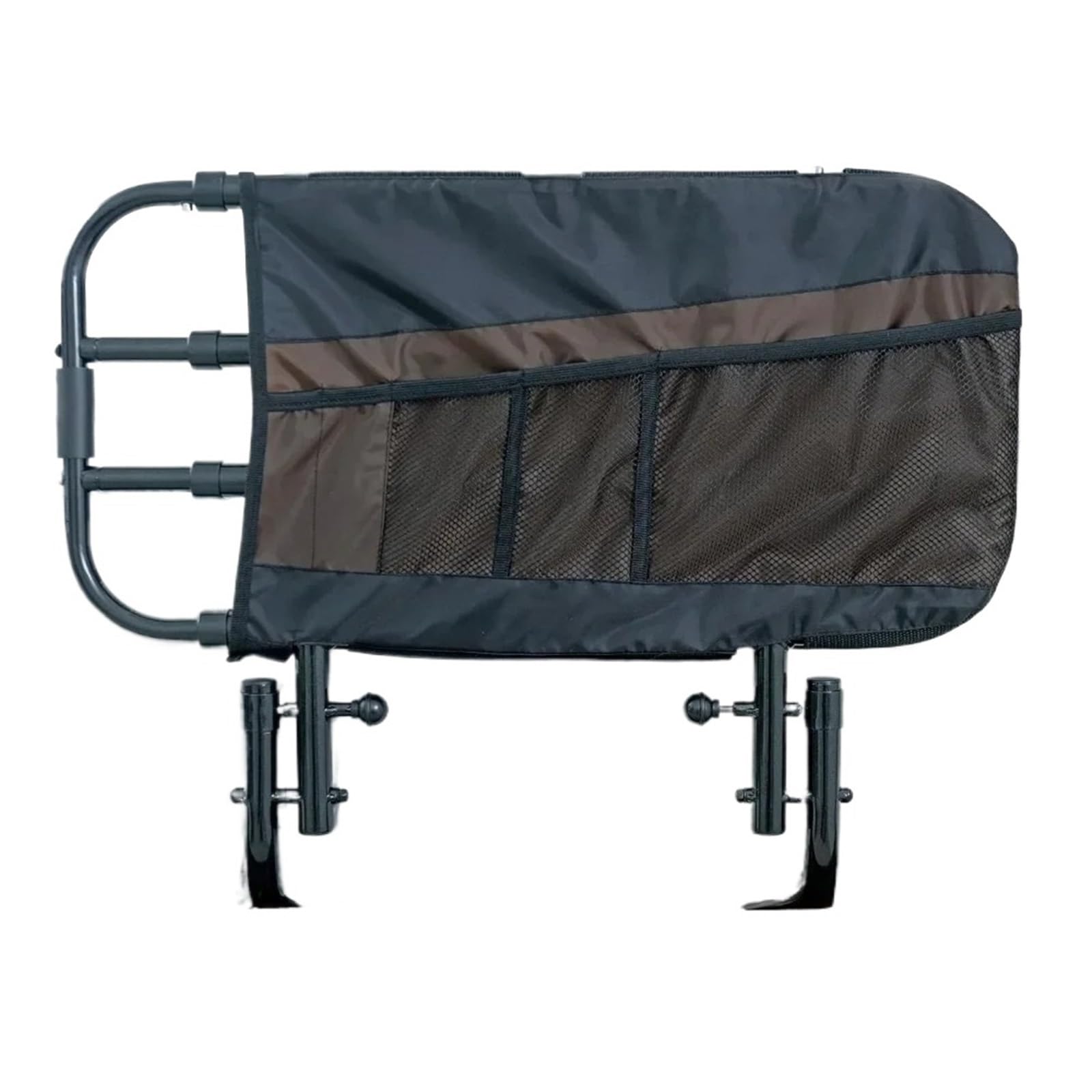 Barre d'appui assistance lit senior rail réglable noir avec pochette
