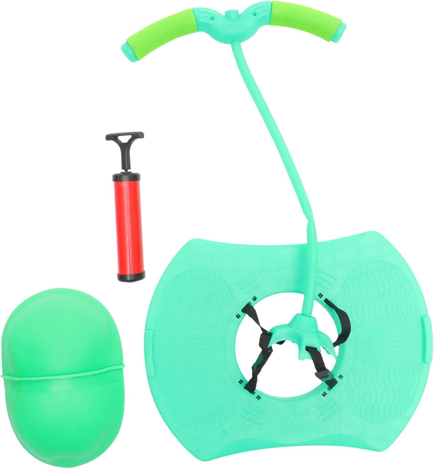 Yardwe Jumping with Handle Rope Funny Sports Exercise with Air Pump for Outdoor Fun Smooth Edges for Safe