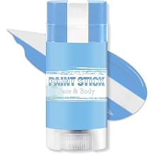 Blue White and Blue Argentina Face Body Paint Stick for 2026 World Cup Fan Soccer Baseball Softball Sports Eye Black Stick Makeup (Argentina)