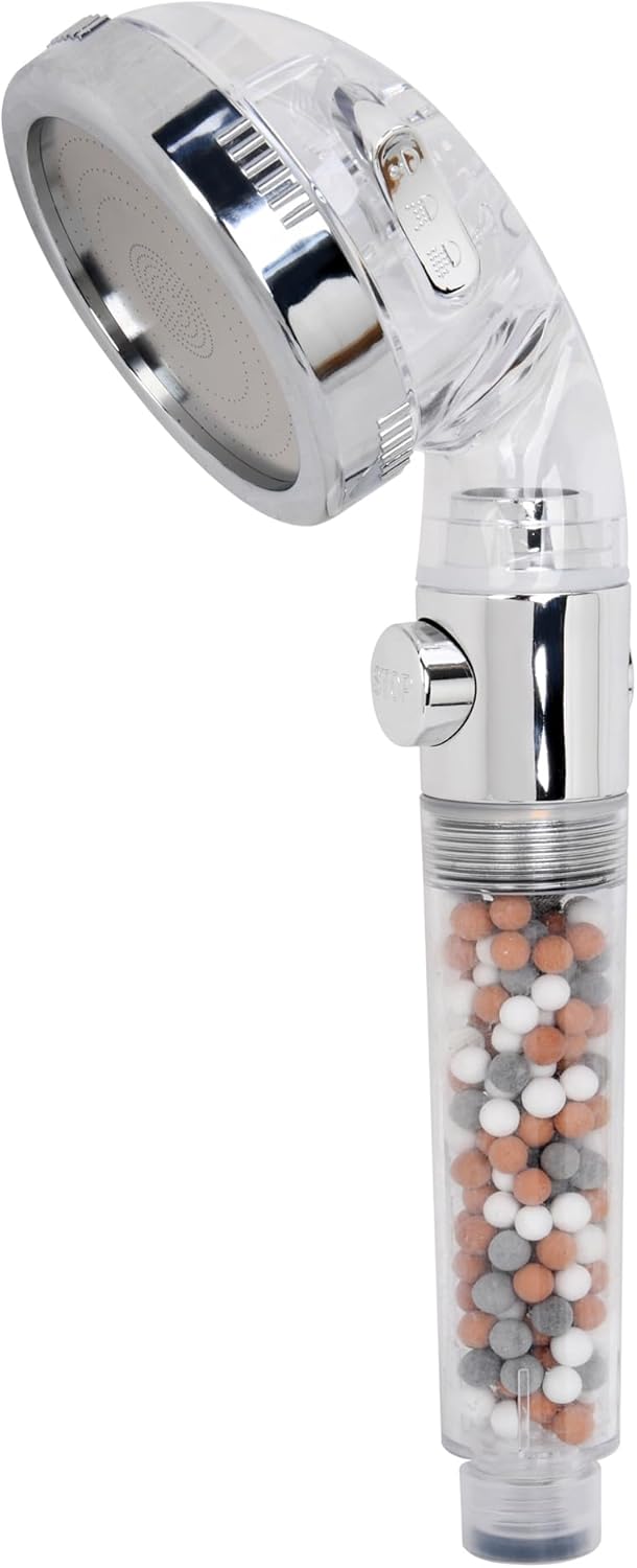 Shower Head，Universal High Pressure Water Saving Ionic Handheld Shower