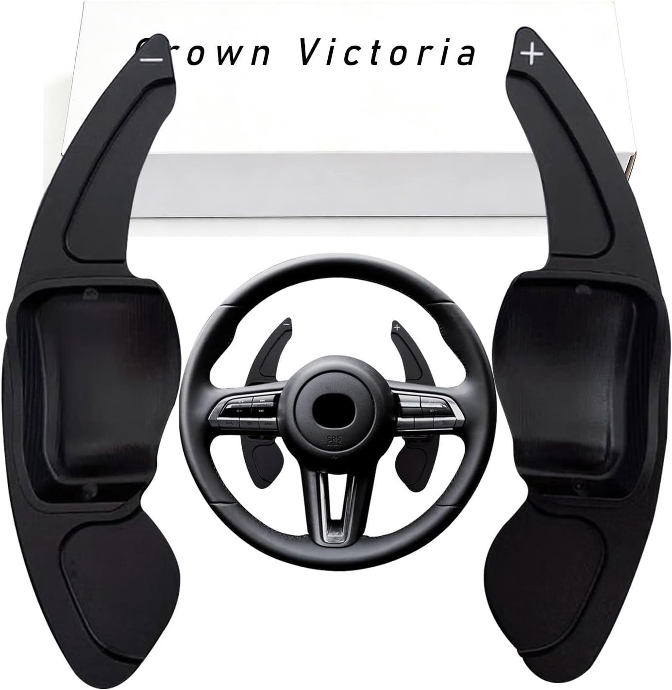 Steering Wheel Shift Paddle Compatible with Ford Crown Victoria 2000-2011 2pcs Aluminum Alloy Car Steering Wheel Shift Paddle Blade Shifter Extension