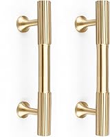 Vista 13 de RZDEAL 4 piezas de tiradores de gabinete sólidos de latón gabinete tiradores de cajón cómoda Pomos dorados manijas modernas