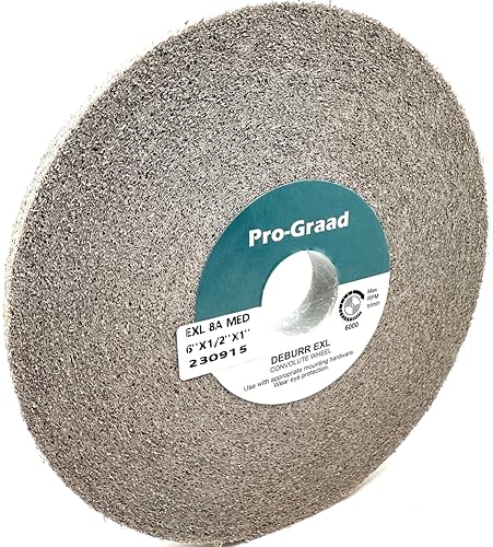 EXL Deburring Wheel 6" x 1/2" x 1", 8A Medium, 13616