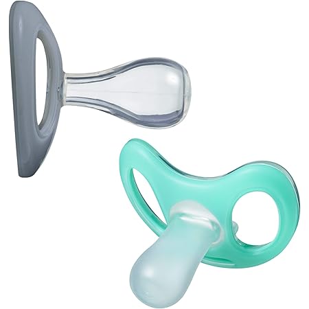 Tommee Tippee Advanced Sensitive Skin Pacifier, Unique Shield for Less Skin Contact, Orthodontic Design, 0-6 Months - 2 Count