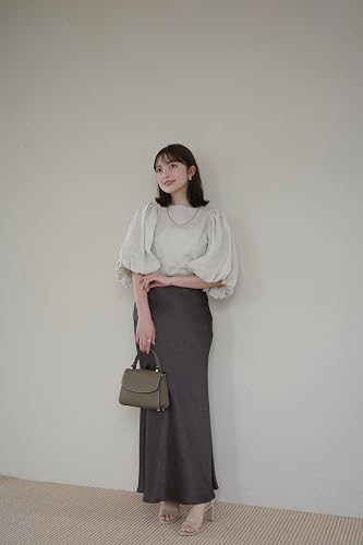 Amazon.co.jp: [アニュアンス] 2wayパフブラウス BEIGE F レディース