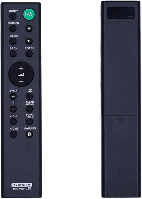 Queen.Y Replacement Sony Soundbar Remote Control RMT-AH101U for Sony Sound Bar Home Theatre System HT-CT380 HT-CT780 SA-CT380 SA-WCT780 HTCT380 HTCT780 SACT380 SACT780 SAWCT380