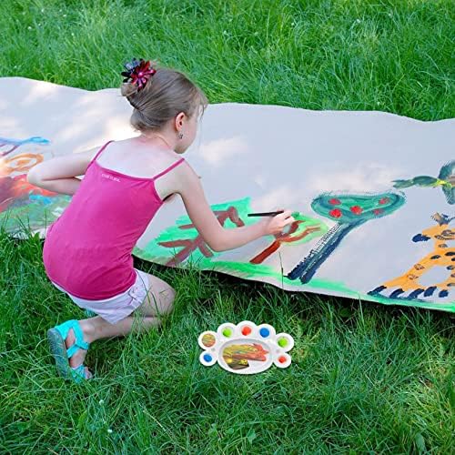 Paint Palette, 2PCS Foot Shaped Paint Tray Palettes Plastic Mixing Color Palette for Oil Watercolor Acrylic Painting DIY Art Crafts