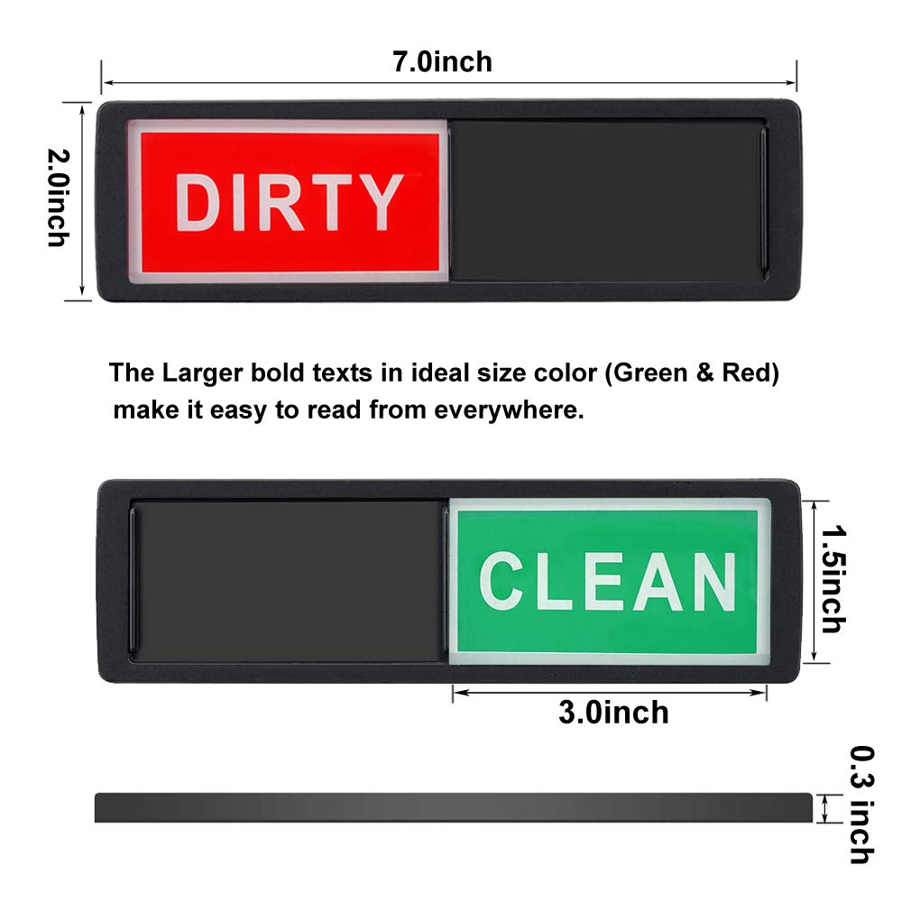 Snapklik.com : Clean Dirty Magnet Sign For Dishwasher Upgrade Super ...