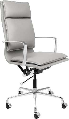 Miniatura 6 de Laura Davidson Furniture Lexi II - Silla de oficina acolchada, silla de escritorio con respaldo alto y reposabrazos, giratoria y disponibilidad de