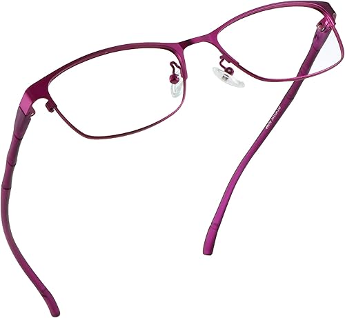 LifeArt Lentes de lectura sin montura de aleación, lentes de bloqueo de luz azul, antifatiga ocular, anteojos para juegos de computadora, gafas de