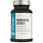 LES Labs Magnesium Citrate - Stress Relief, Restful Sleep, Heart Health, Metabolism, Nerve & Muscle Function - Non-GMO Supplement - 120 Capsules