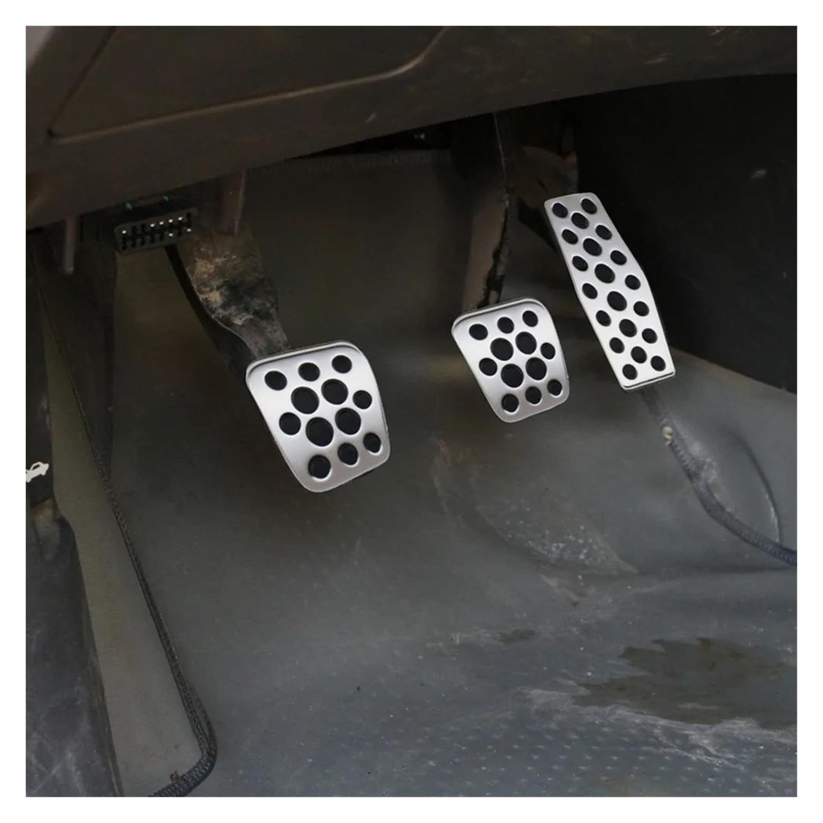 Pedale Freno Auto Pedali Dell'acceleratore Della Copertura Del Pedale Della Frizione Del Freno Dell'auto Per Chevrolet Per Chevy Per Cruze Freni Pedaliera (Colore : AT with rest)