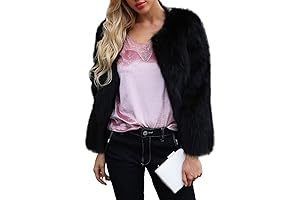 Chic and Cozy Faux Fur Black Jacket: Stay Warm in Style
