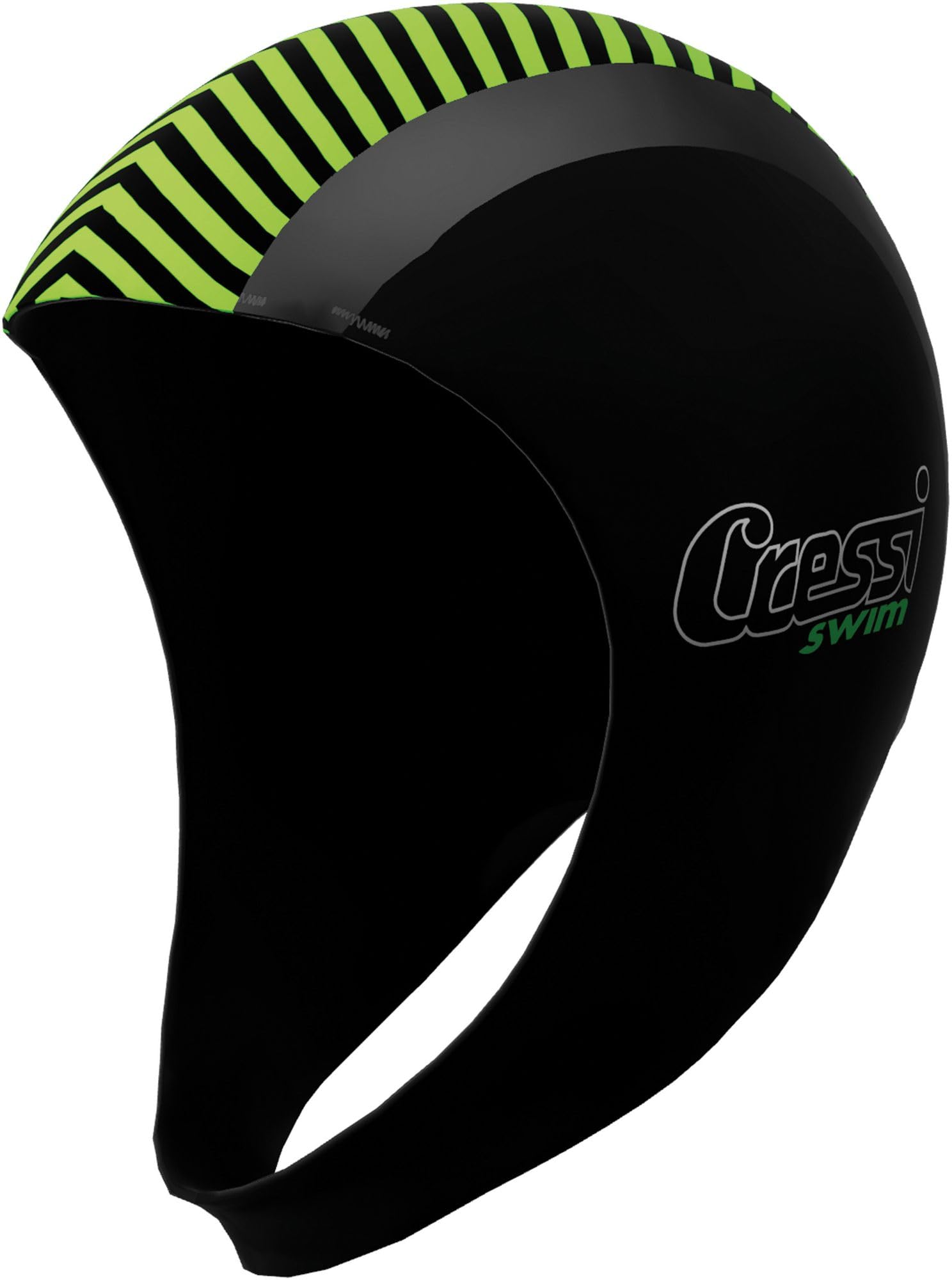 Cressi Swim Hood 2mm Neoprene Cappuccio Snorkeling Nuoto SUP Canoa Kayak Sport Acquatici Nero