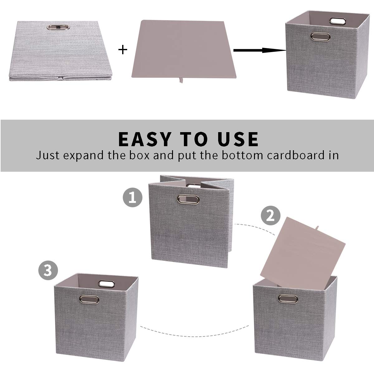 Buy Posprica Kallax Cube Storage Boxes, 28×28cm Collapsible Storage