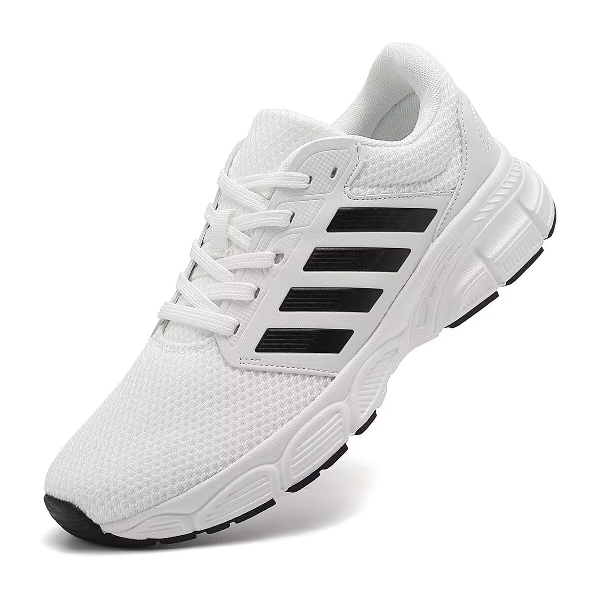 Men's Running Ultra Lightweight Breathable Walking Non Slip Athletic Fashion Sneakers Workout Casual Sports sneakers shoes 43 EU White