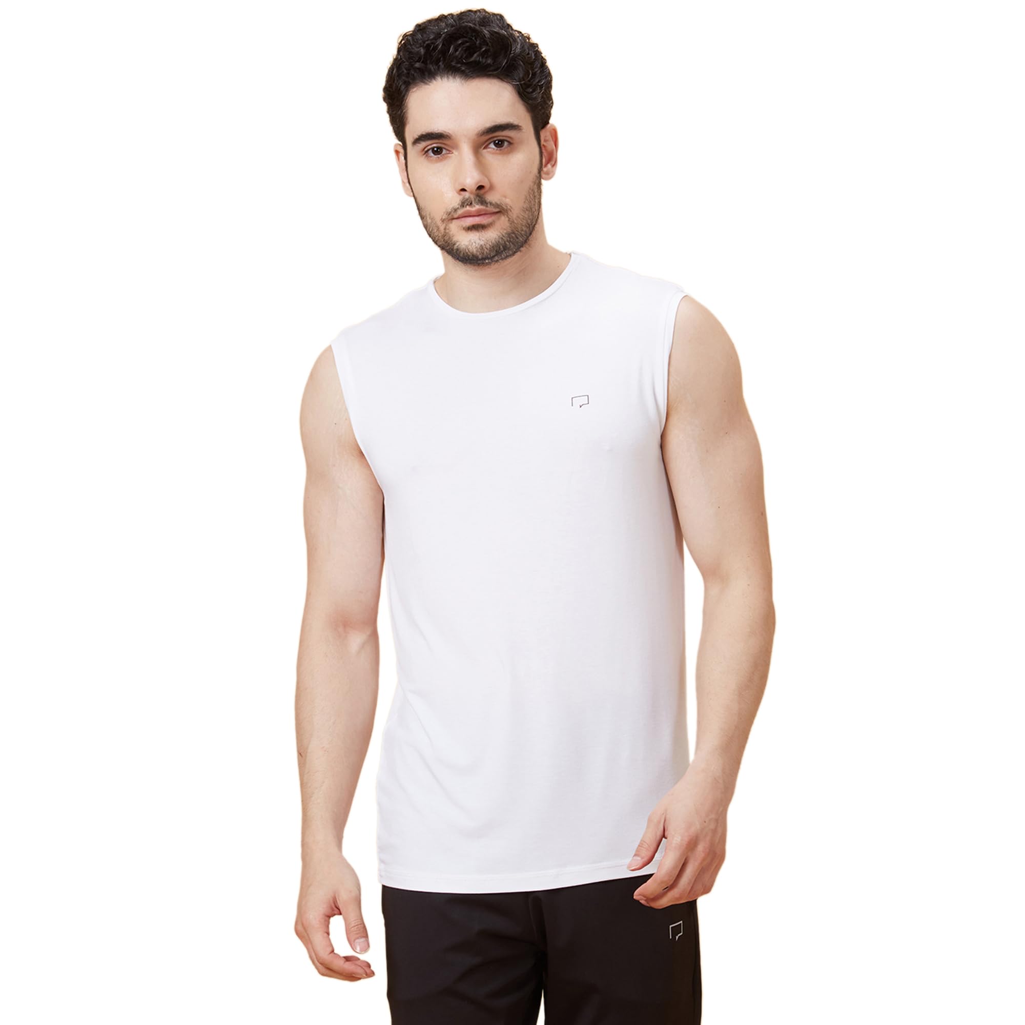 roar for good Bamboo Gym Vest for Men | Anti Odour, Anti Microbial and Super Soft | Comfortable Active Fit Tanks-picture-28