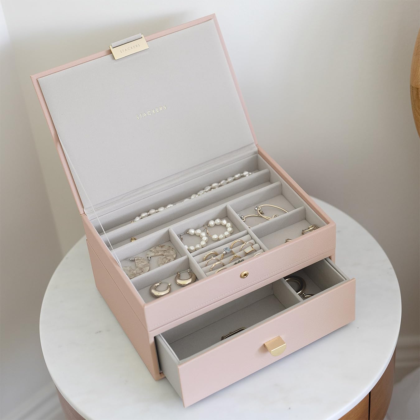 Stackers Blush + Champagne Gold Classic Hybrid Lot de 2