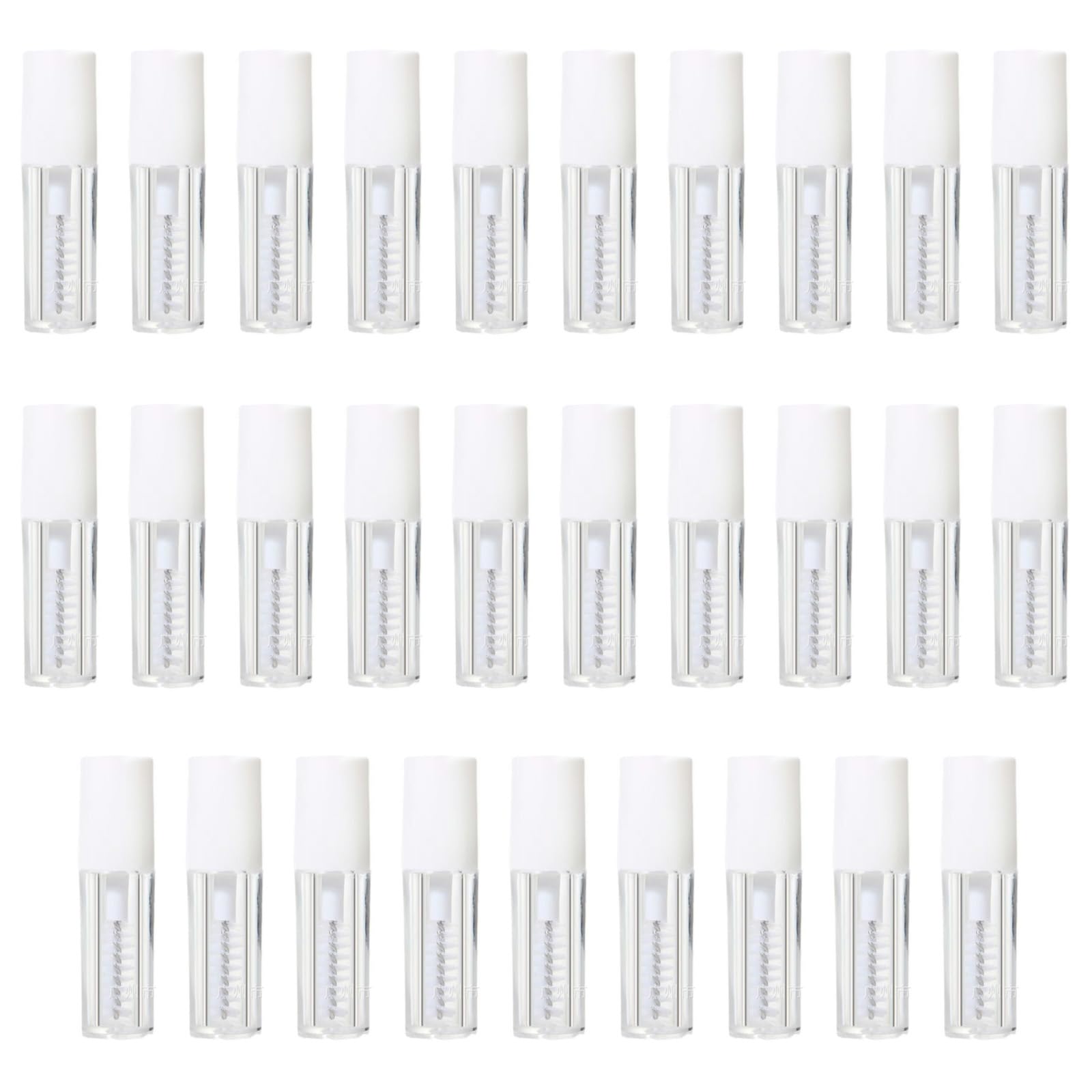 29PCS Empty Mascara Tubes with Wands, 1.2ml Refillable Eyelash Oil Containers for Castor Oil, Mini Mascara Tube Bottles with Brush for Travel & Home