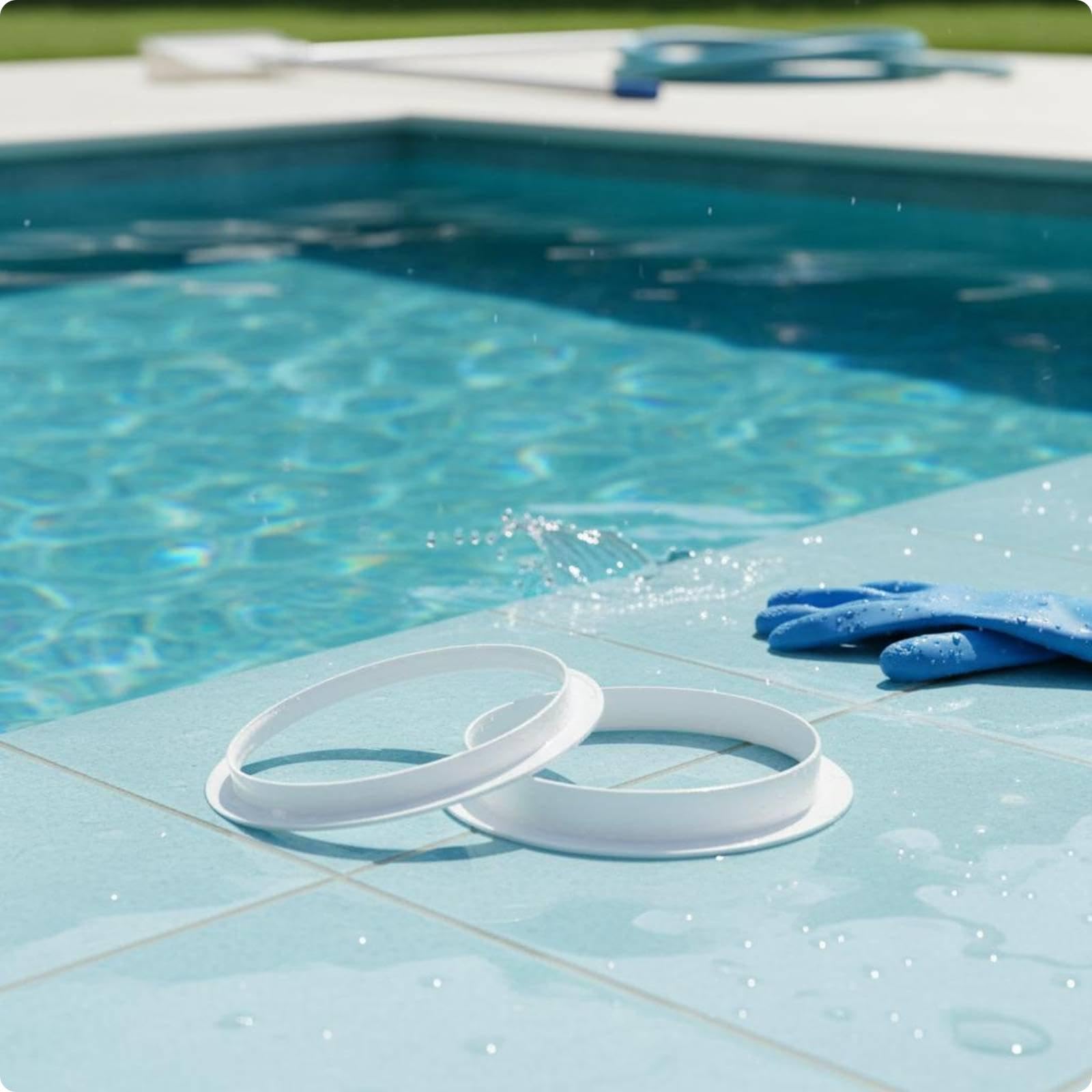 5 Pieces Wall-Attached Pool Strainer Accessory Set Pool Strainer Basket 5-pc Set - Inner and-image-20