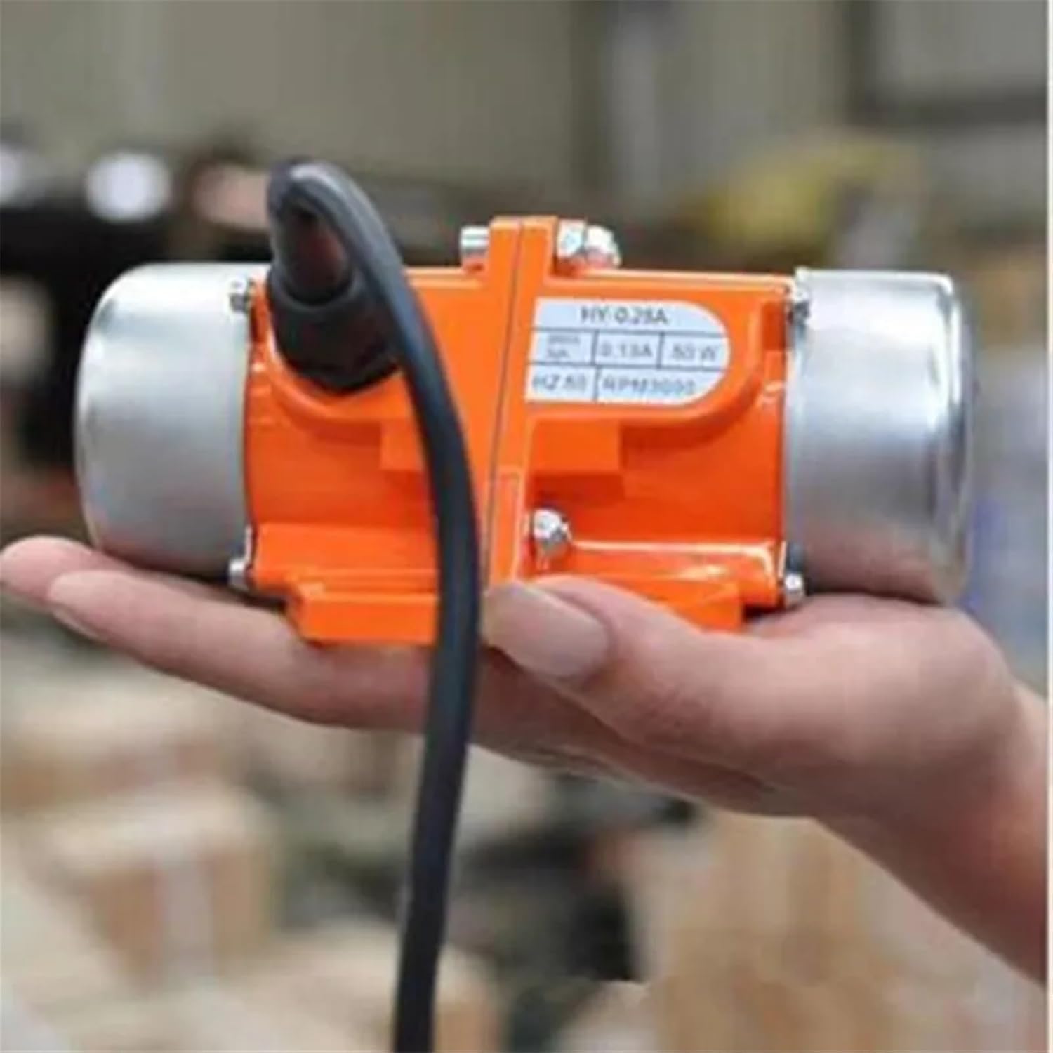 80W-100W 110V 220V 380V AC Vibration Motor Aluminum Alloy Concrete Vibrator Single-Phase Three-Phase Adjustable Speed Vibrator(220V100W ThreePhase)