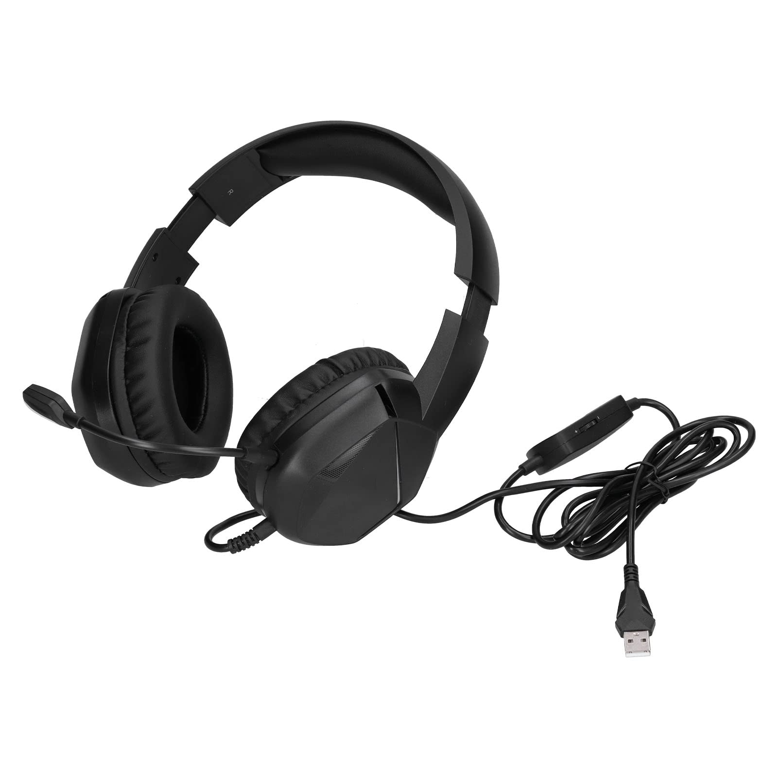 Cuffie da Gioco Cablate con Microfono Ad Alta sensibilità per PC Portatili Console di Gioco Esperienza Sonora Coinvolgente (Senza spina da 3,5 mm)