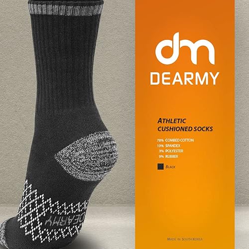 Miniatura 4 de Calcetines deportivos de senderismo para mujereshombres, los mejores regaloscalcetines deportivos acolchados que absorben la humedad (5 pares)