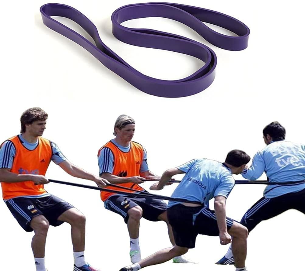 Basketball Resistance Band Training Dribbling Fitness Single Circle 6 Levels Strong Heavy Duty Professional Exercise Bands Natural Latex 41 Inch Loop (Orange 70-180lbs)
