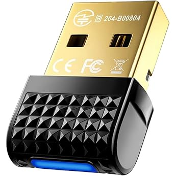 Bluetooth Adapter, 6.0 Bluetooth Receiver, Low Latency, Wireless, Energy Saving, USB, Small Size, Maximum Communication Dista