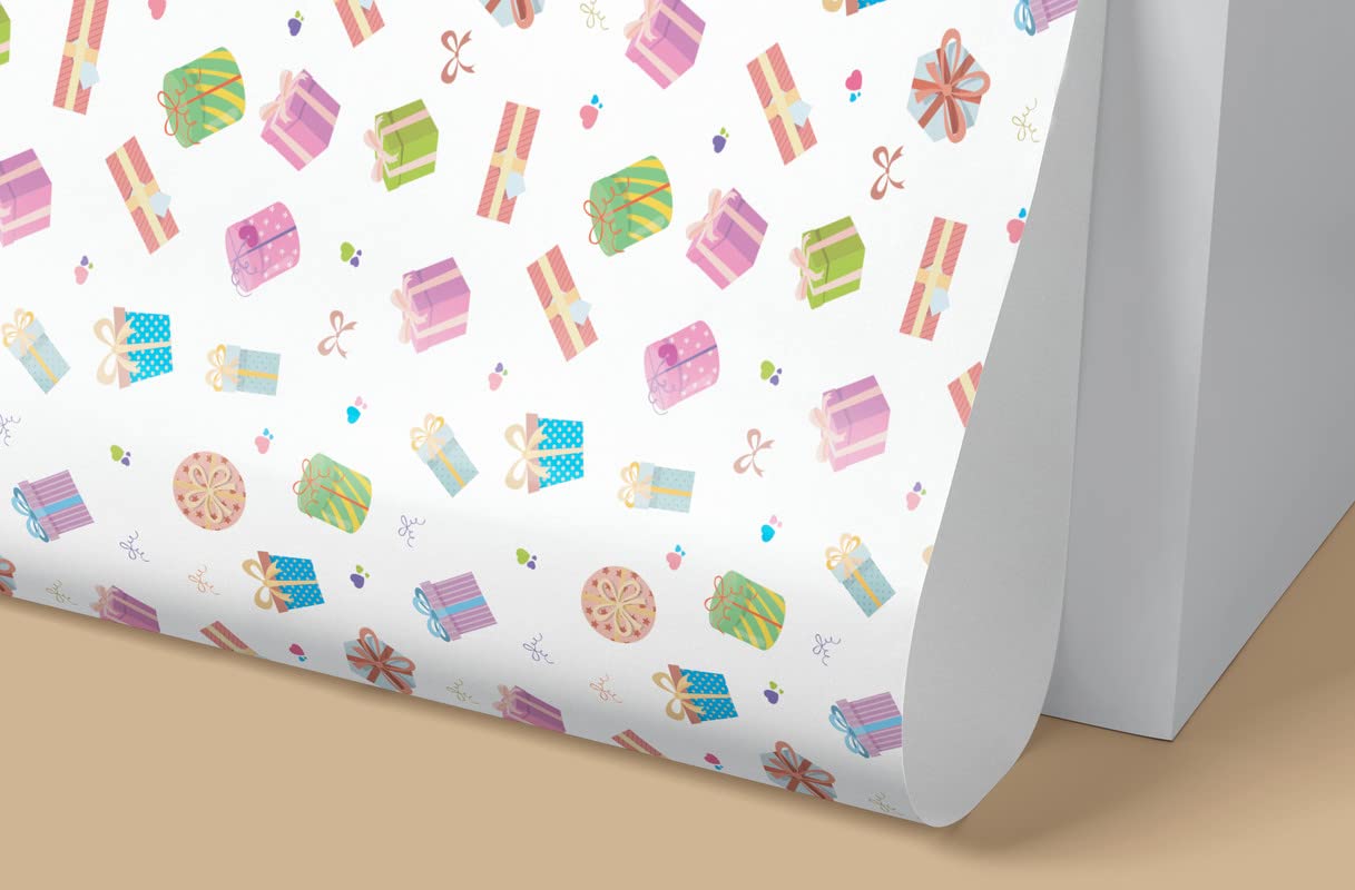 Dovetail Birthday Cheer Gift Wrapping Paper β Pack of 6 Sheets (29 x 19 in) | Colourful Presents Design for Birthdays, Anniversaries, Return Gifts & Everyday Gifting 1