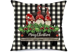 RABUSOFA: Cheerful Gnome Christmas Pillow Covers to Brighten Holiday Decorations