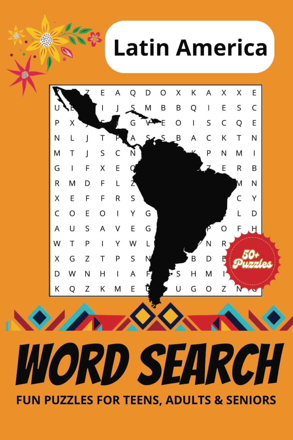 Latin America Word Search Puzzle Book: Word searches with easy to read print about, Latin America, Spanish Culture, Latino Countries and more | 6x9 ... Gift for vacations, holidays and free times