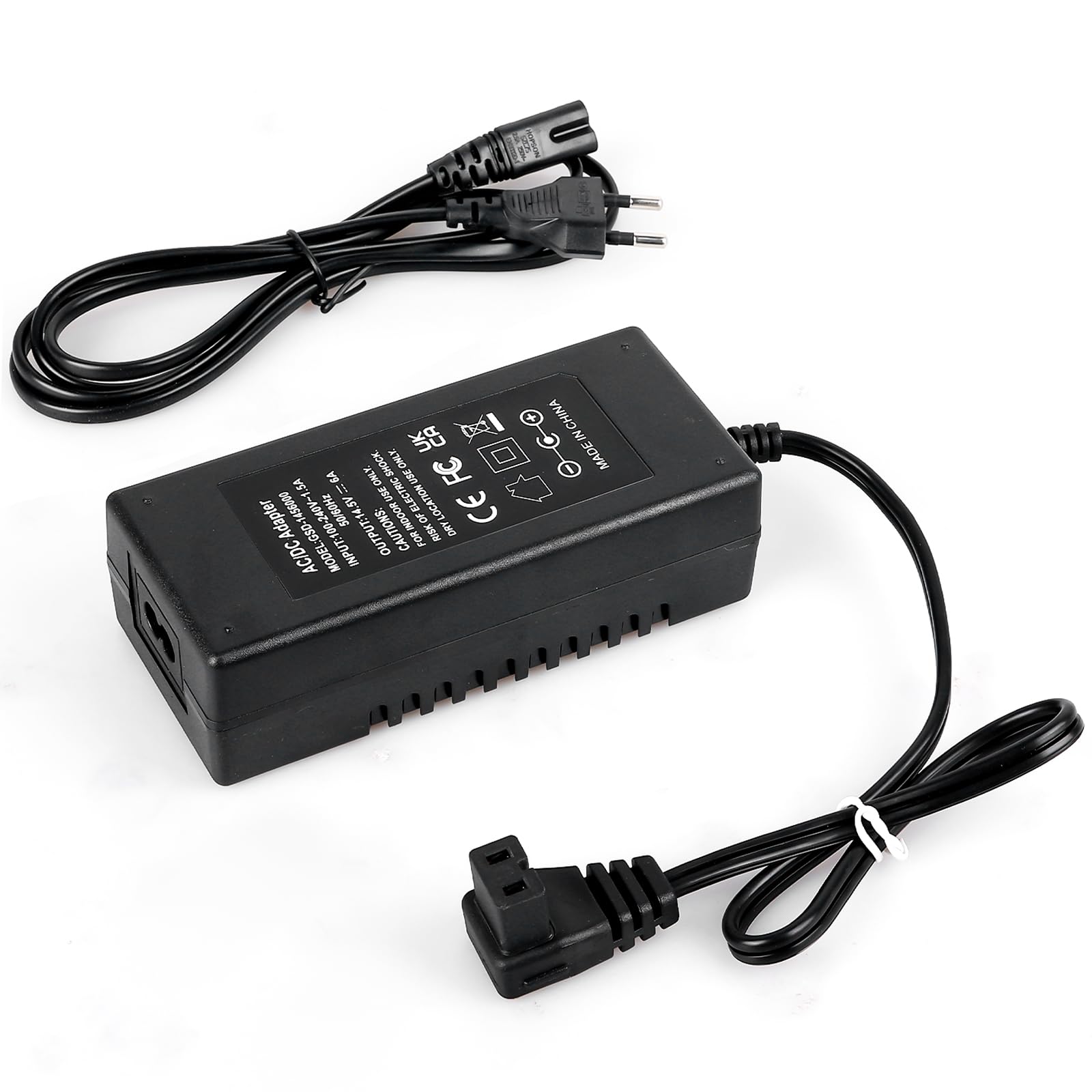 GBKDQQ Alimentatore adattatore CA per dispositivo di raffreddamento, adattatore CA per auto, nero, convertitore di tensione 14,5 V 6 A, caricatore per frigorifero auto alimentatore 100-240 V