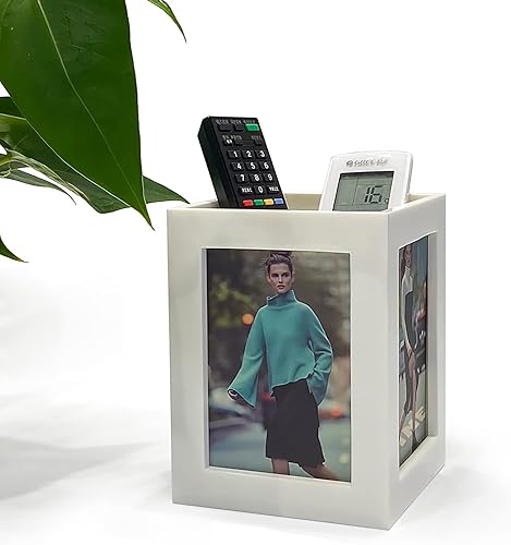 Miniatura 8 de Soporte de control remoto personalizado con marco de fotos para escritoriomesa organizador multifunción de almacenamiento de escritorio cepillo de