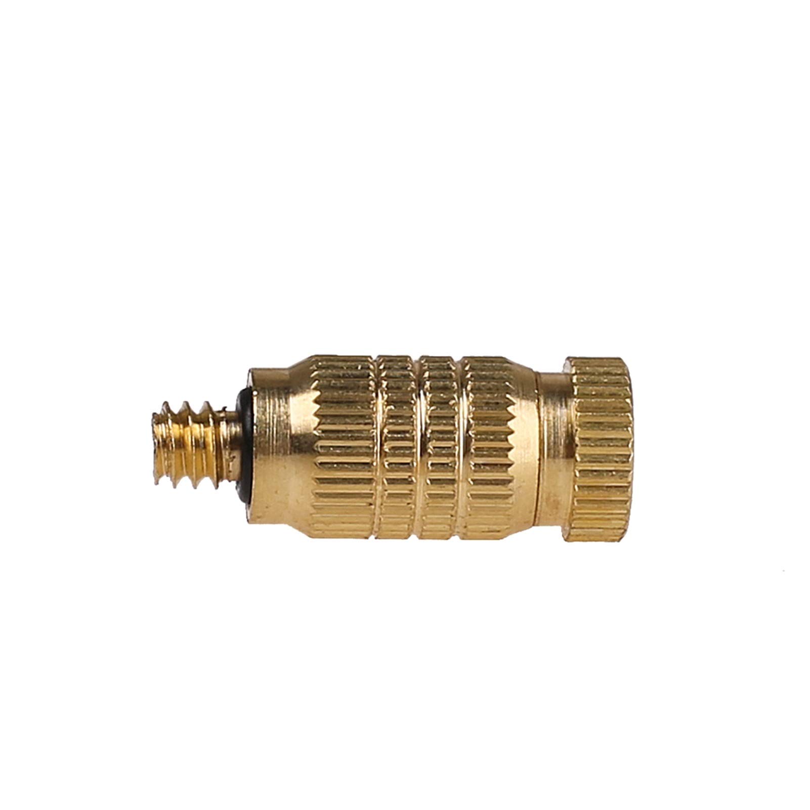 System nawadniania zraszaczy ogrodowych Dysza chłodząca rozpylający nawilżacz mosiężny ogród wilgotny metal 0,1 mm 0,2 mm 0,3 mm 0,4 mm 0,5 mm 0,6 mm 0,7 mm Dysza 0,8 mm (Color : 0.8mm nozzles)